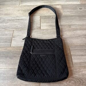 Vera Bradley Classic Hipster Quilted Crossbody Bag Black Adjustable Strap